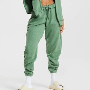 GYMSHARK Women’s Rest Day Sweats Joggers Crocodile Green Size Medium
